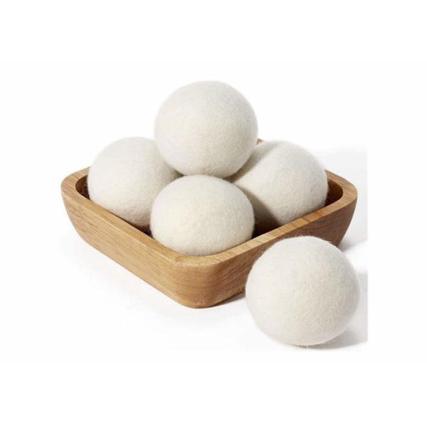 Quality 6.5cm 7cm Simple Natural Wool Dryer Balls For Laundry for sale