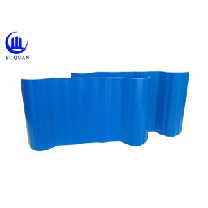 APVC Trapezoidal Spanish PVC Plastic Roof Tiles Customized Length