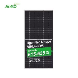 Jinko BIFACIAL 615W 620W 625W 635W Tiger Neo N-type 78HL4-BDV Solar Panels with