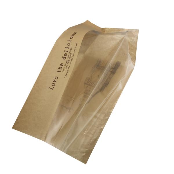 Wholesale Custom Private Brand Bread Bag with Plastic Window Sandwishes Food