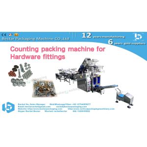 Automatic counting and sachet packing machine for hardwares