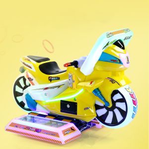 Coin Operated Kids Game Machine Kiddie Rides Racing Car Motorcycles 12 Months