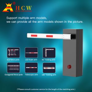 HCW Parking Barrier Gate with 150W Motor Power for Fast Lifting Speed and Stable