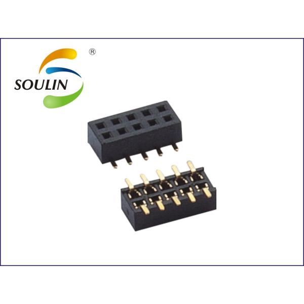 Quality 1.27mm Pitch 5 Pin Female Header Dual Row SMT H2.0 With Column for sale