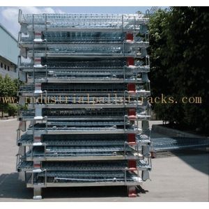 Collapsible Wire Storage Cages 300kg To 1500kg Loading Capacity