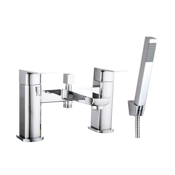 Chrome Finish Bath Shower Mixer Smooth Operation Ceramic Valve