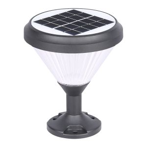 Aluminum PC Material Solar Powered Fence Post Cap Lights With Leds For Garden