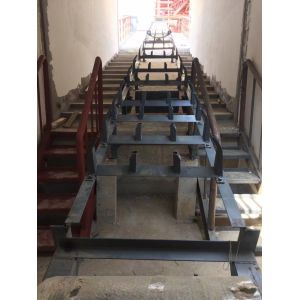 Carbon Steel Conveyor Roller Bracket Frame Idler Support Structure For Belt