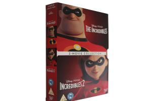 Wholesale Incredibles 2 Movie Collection Box set DVD Disney Animation Action Adventure Series DVD For Family Kids UK Edition from china suppliers