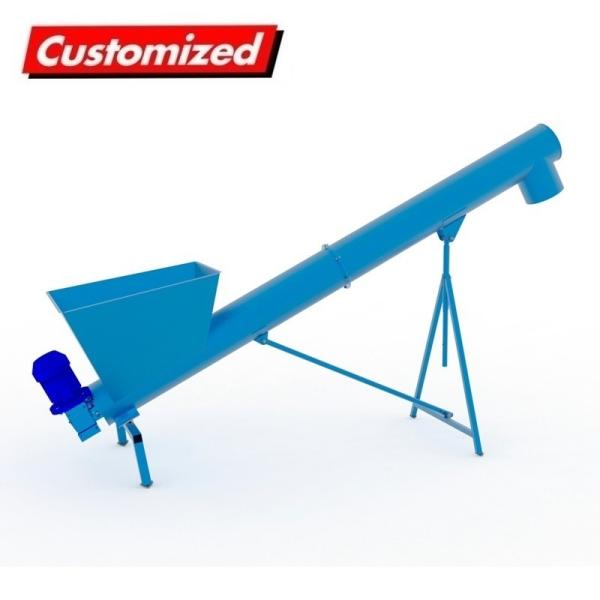 Industry OEM Custom Hopper Auger Conveyor Flexible Screw Conveyor for Concrete