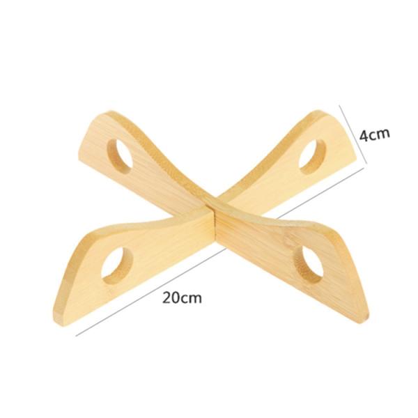 Detachable Sustainable Kitchen Tableware Bamboo Plate Holder Multifunctional