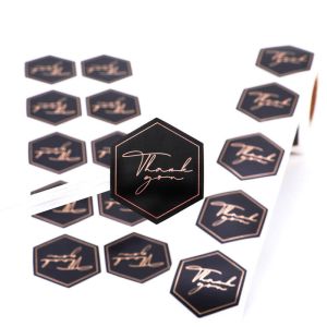 Embossing / Hot Stamping Self Adhesive Stickers With Offset Printing