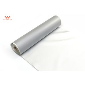 Grey Polyurethane Coated Fiberglass Fabric 0.4mm Thickness For Welding Splash