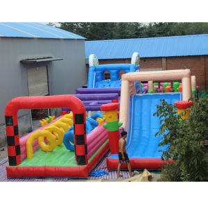 80ft Long Inflatable PVC Obstacle Course with Customized Color and Size