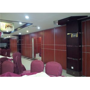 Customized Aluminum Frame 65mm Hotel Movable Operable Partition Wall For Hotel