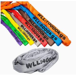 Wholesale Heavy-Duty 2-Ton Polyester Round Slings Eye &amp; Eye Design For Industrial Lifting 1-10m Lengths from china suppliers