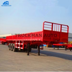 60-80 Tons Side Wall Semi Tractor Trailer 3 Fuwa Axles For Container And Bulk