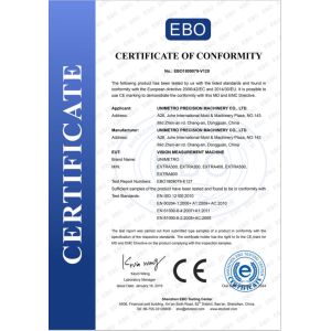 Unimetro Precision Machinery Co., Ltd Certifications