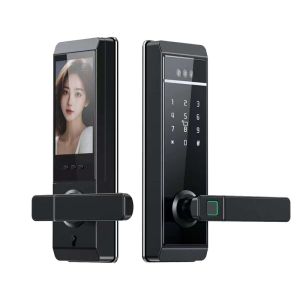 China Qleung S810Max Digital Lock Card Key Code Password APP Face Fingerprint Palm Recognition For Home Apartment on sale China Qleung S810Max Digital Lock Card Key Code Password APP Face Fingerprint Palm Recognition For Home Apartment on sale