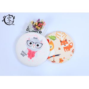 Cartoon Cat Fox Soft Plush Memory Foam Seat Pillow Stump Shaped For Chair Home