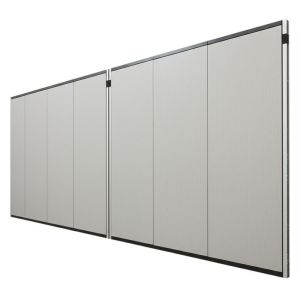Wholesale Movable Acoustic Partition Wall with Magnetic Seal Dupont POM Roller and 56dB Sound Insulation from china suppliers