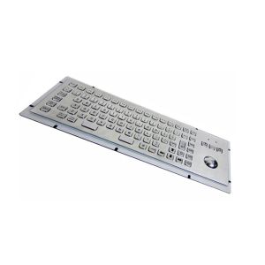 F Keys Stainless Steel Industrial Keyboard 20mA With Mouse Optical Trackball