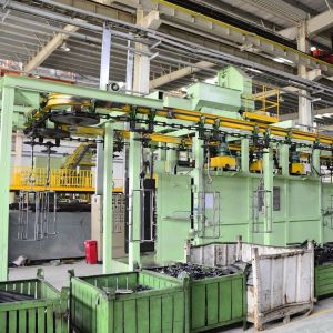 Surface Cleaning Hanger Shot Blasting Machine / Hook Shot Blasting Machine