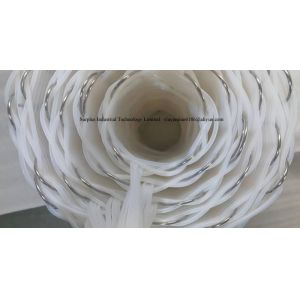 Dia 395*775mm Cylindrical Shaped 6 Layers PTFE Heat Exchanger For Steam Heating