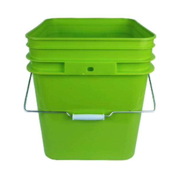 Beverage Packaging 10L Square Bucket with Lids and Handle