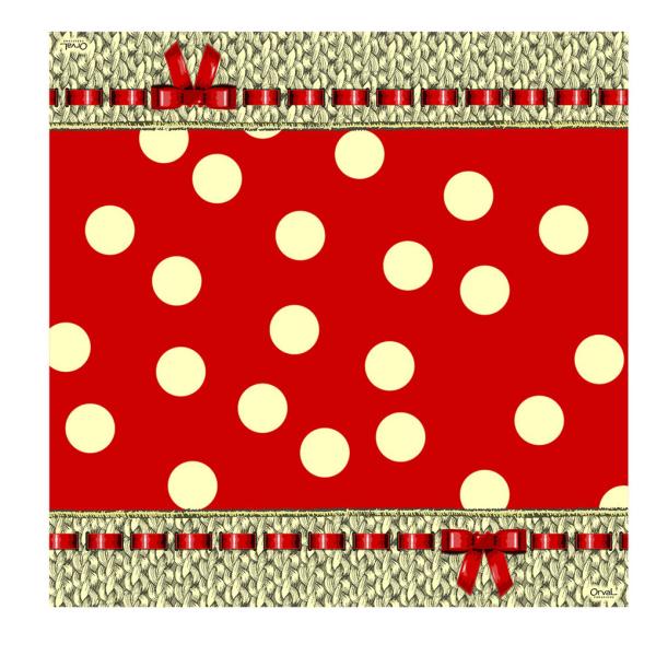 Red Christmas Guest 20ct Printed Paper Napkin 33x33cm Size