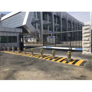 Stainless Steel Bollards Hydraulic Road Blocker Variable Frequency Controller