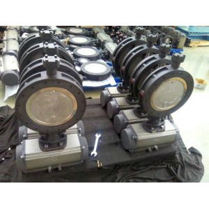 PN16 pneumatic actuator control butterfly valves with best price