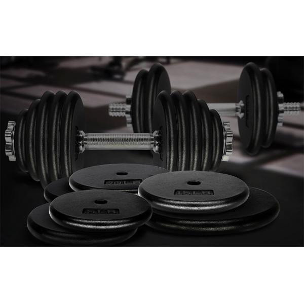 Black Paint / Hammertone Standard 1" inch Cast Iron Weight Disc Plates