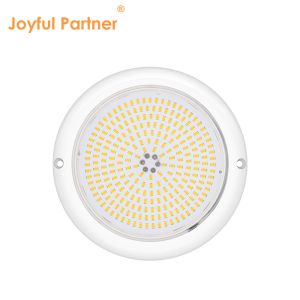 Led Swimming Pool Light Rgb AC12v Voltage Resin Filled Flat RGB ABS Body Warm