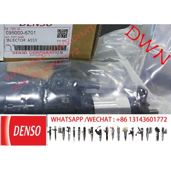 GENUINE original DENSO Injector 095000-6701 095000-6700 0950006700 for HOWO heavy truck R61540080017A