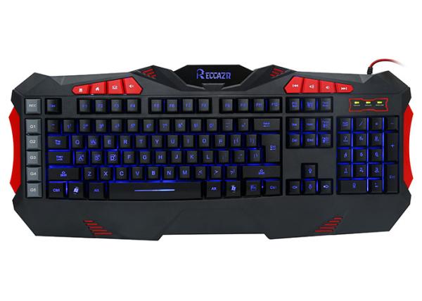 Quality Usb Wired Macro Professional Gaming Computer Keyboard 7- Color Mixing Keylit Backlit for sale