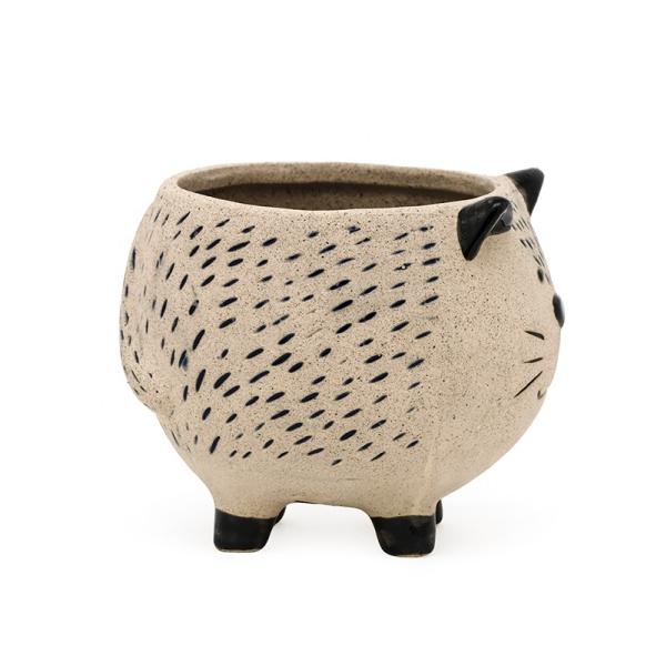Unique Kitten Cat Flower Succulent Pot in Pottery Clay Ceramic Wholesale Hot Sale Lovely Instagram 3D Flower/succulent Pots