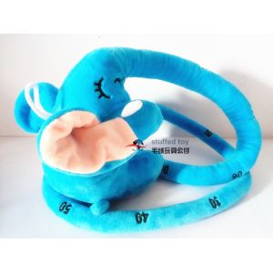 Plush Blue 120cm Elephant Toy Stuffed Soft Surface Easily Hang Small Eye Cool