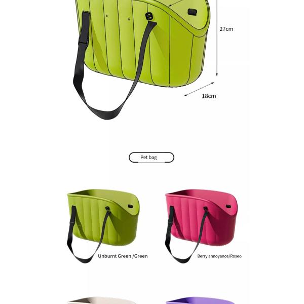 Portable Breathable Pet Shoulder Bag For Outings Large-Capacity EVA Cross-Body