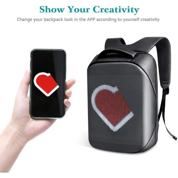 Quality Programmable Backpack LED Screen Graffiti Display For College Students for sale