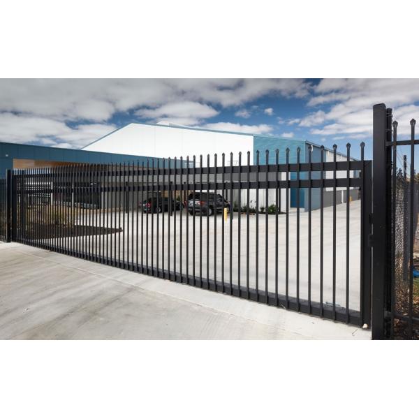 2019 galvanized and powder coated Steel Iron Fence 2100x2400mmm 25MM