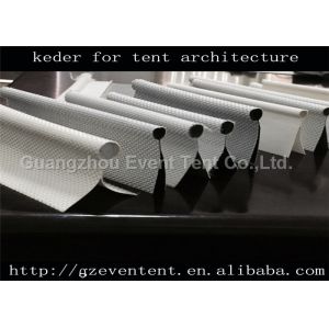 8mm 850gsm Panama fabric 20mm double flap keder for tent structure