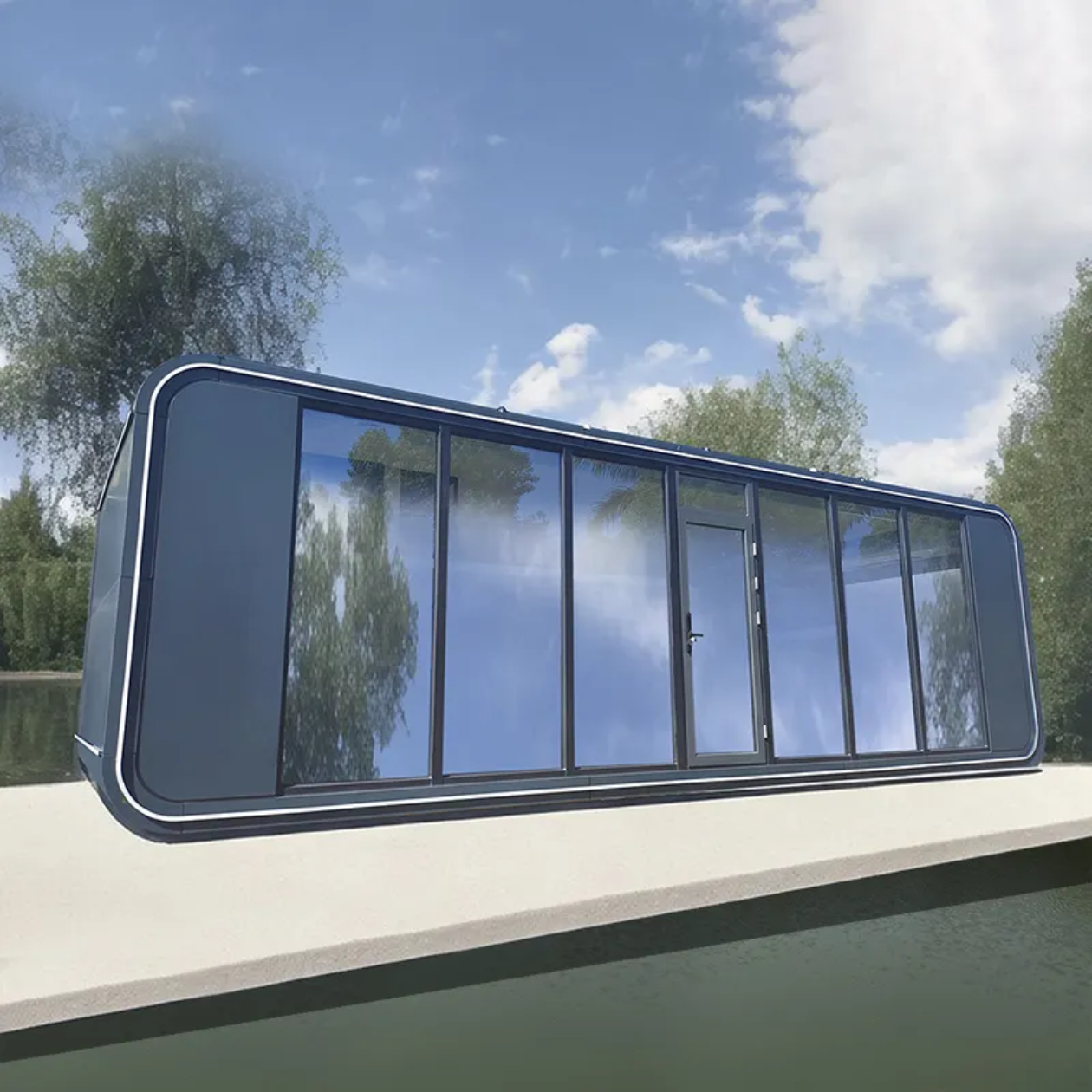 Wholesale Sliding Foldable Apple Capsule House 20㎡ with Smart Lock from china suppliers