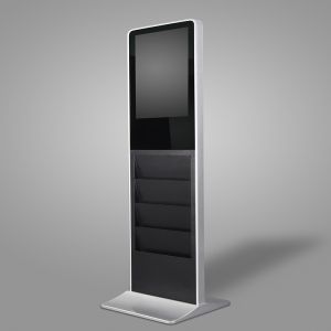 Coffee Shop Capacitive Interactive Touch Screen Kiosk 21.5 Inch Free Standing