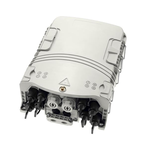 Quality 8 Core Waterproof Fiber Optic Distribution Box With Mini SC Adapter for sale