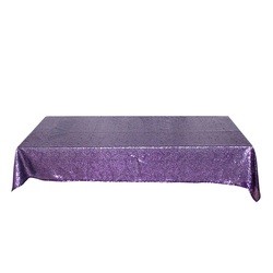 Whole Sale Tablecloths Gold Black Color Birthday Party Glitter Sequin Tablecloth