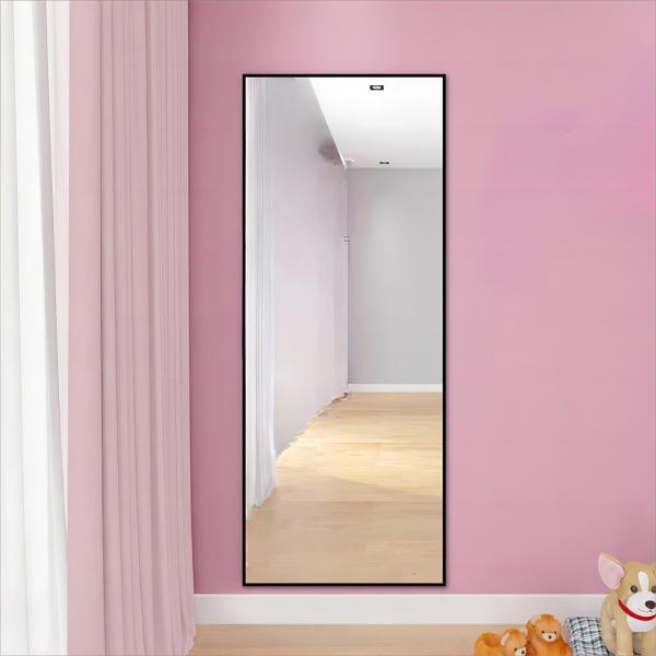 Contemporary Design Style Large Size Stand Up Oval Wall Mirror for Bedroom Decoration