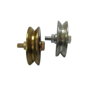 Q235 Metal Y Groove Sliding Gate Wheel With Bolt