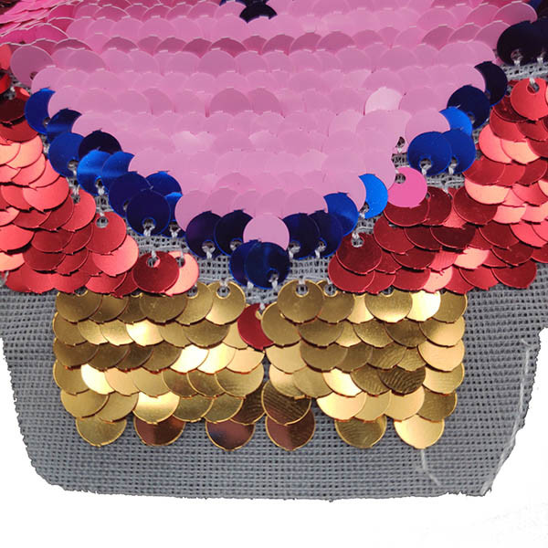 Blue / Pink Owl Reverse Sequin Patch Eco Friendly For Garment / Shoes Decoration