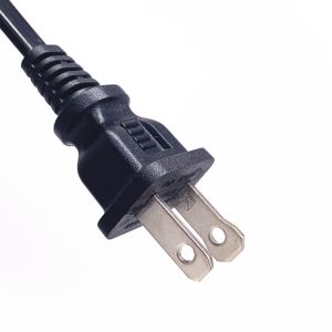HENG-WELL US 2 Pin NEMA 1-15P Plug to IEC 320 C7 Power Cord Set PVC 1.8M 1800mm